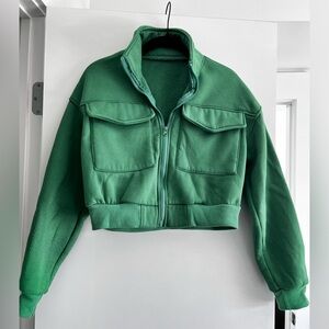 Green Zip Up SHEIN Jacket!